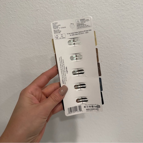 Scunci Conair Pack of 5 Neutral Snap Clips Hair Accessories - Picture 3 of 3